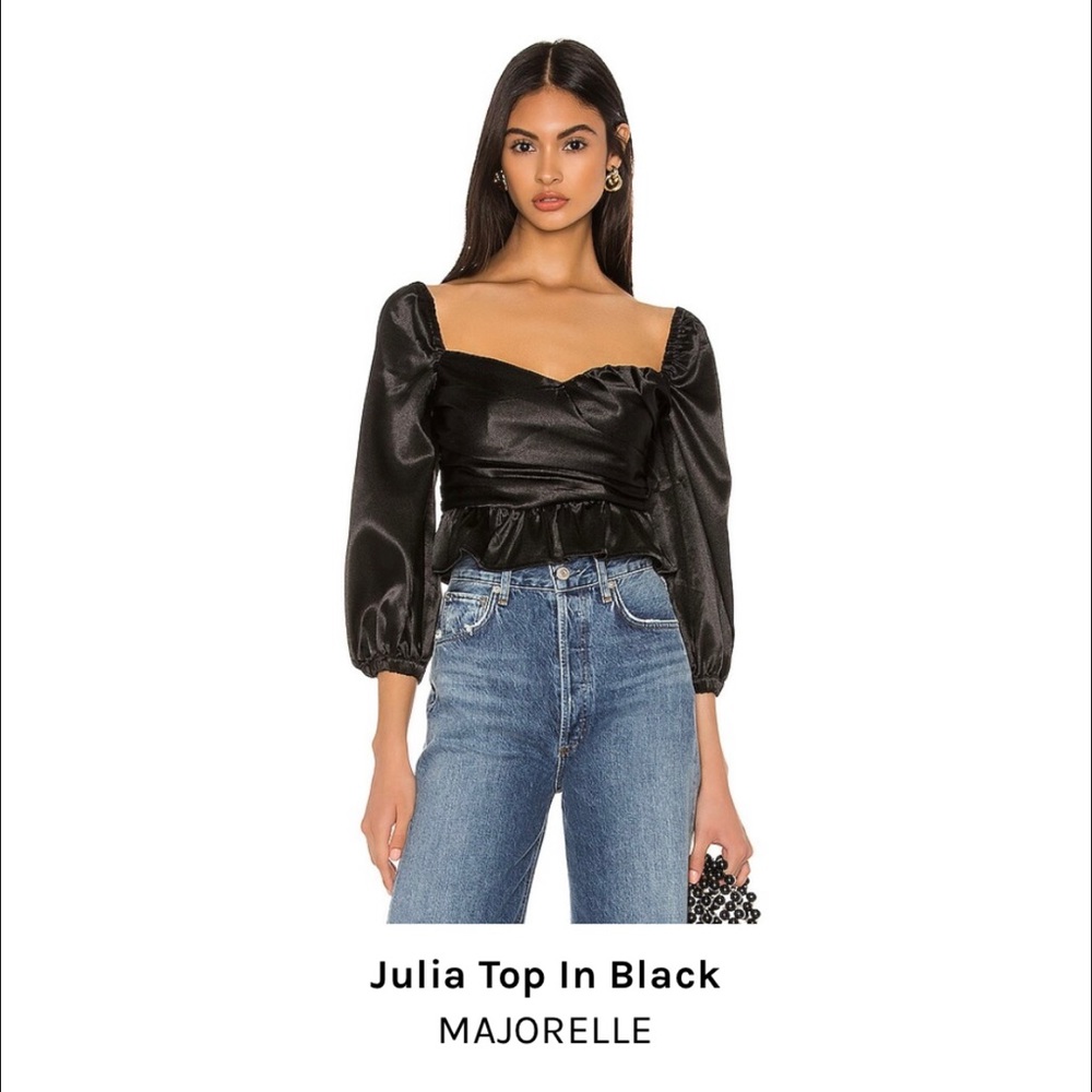 Black Majorelle top in XS